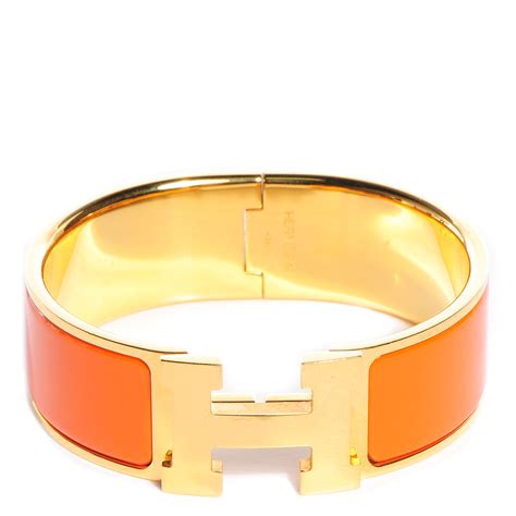 hermes clic h orange|hermes clic h bracelet review.